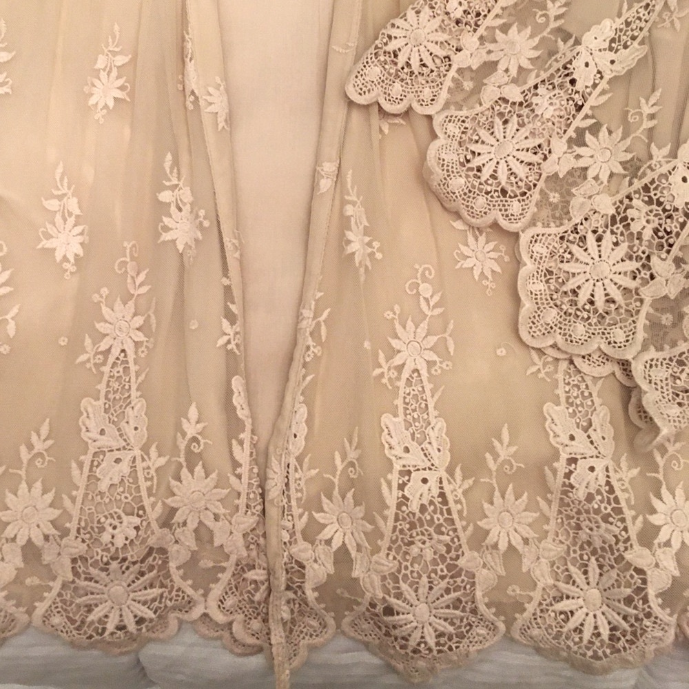 Zara Lace Kimono Jacket Size M - Picture 6 of 7